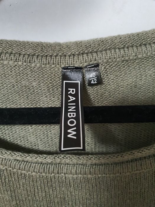 Sweter Rainbow Bonprix 40 42 L xl serca khaki