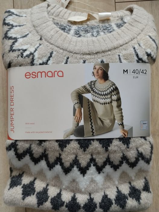 Sukienka dzianinowa nowa damska 40/42 świąteczna zimowa