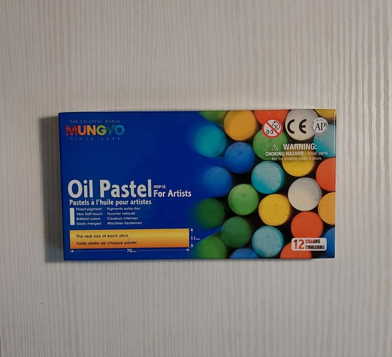 Масляна пастель Mungyo Oil Pastel MOP-12, 12 кольорів