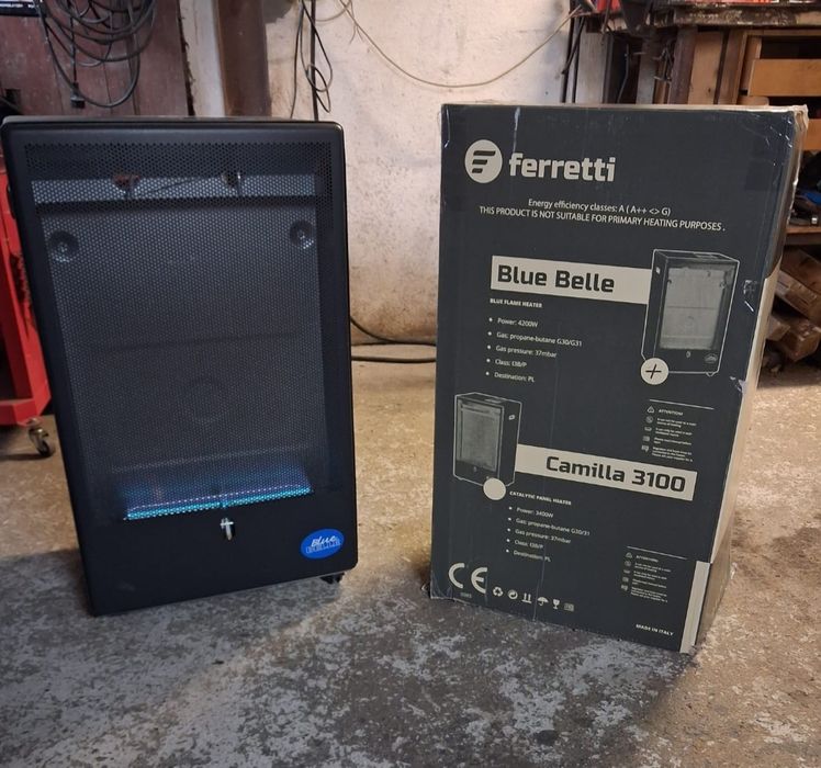 Piecyk gazowy Ferretti Blue Belle 4200W – sprawny, z pudełkiem