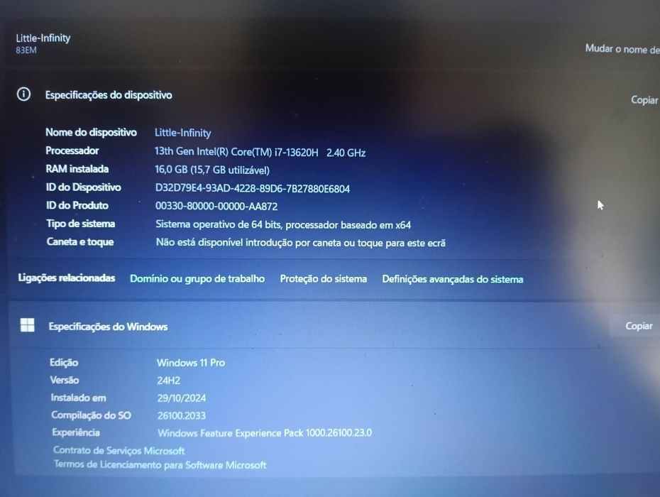 Portátil Lenovo em muito bom estado