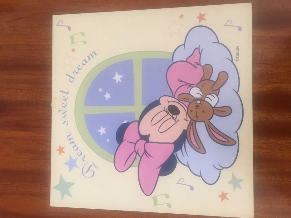 Lote 2 quadros decorativos da Disney (Minnie)  30x30 cm (novos)