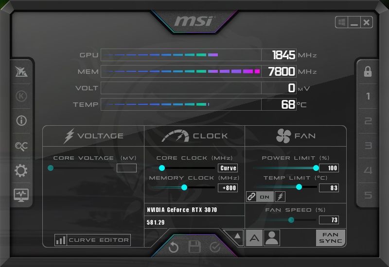 Gigabyte GeForce RTX 3070 Eagle OC 8GB GDDR6