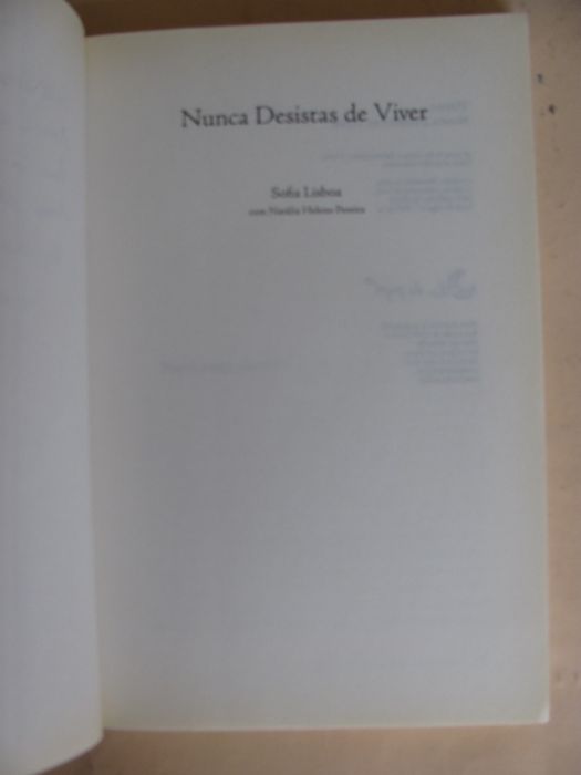 Nunca desistas de viver de Sofia Lisboa