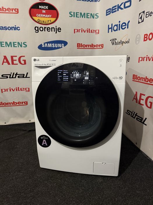 Прально-сушильна машина топ/ пралка-сушка LG F16WD128GH 12/8кг з парою