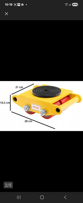 Rolki podwozie do maszyn6T
