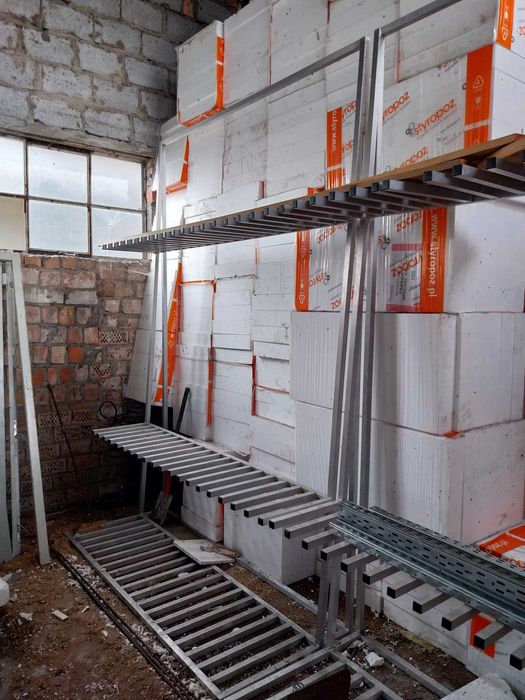 Duzy regal aluminiowy magazynowy