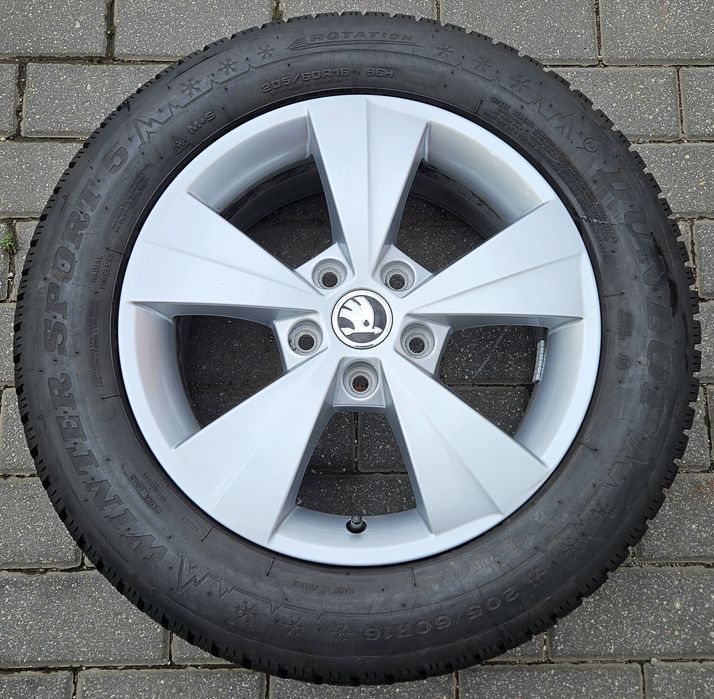 4x Felgi aluminiowe SKODA OE 6.5 x 16 5x112 ET46 57,1 Skoda Octavia