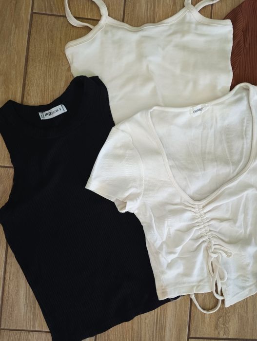 Zestaw topów, bluzeczek r. S/ M Fishbone, Monki , 4F