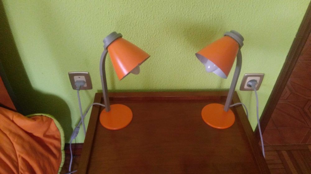 conjunto 3 candeeiros quarto criança/jovem