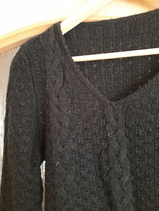 SWETEREK czarny * SWETER damski - rozm. M 38