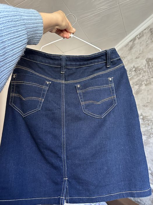 Джинсовые юбки М