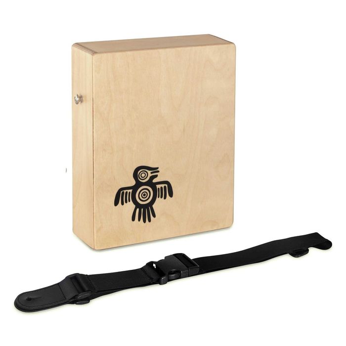 Cajon portátil de madeira maciça