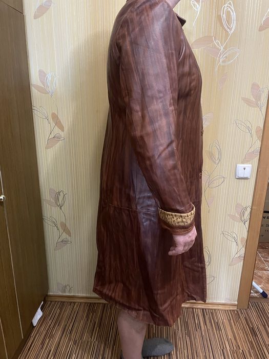 Плащ шкіряний (натуральна шкіра), розмір 52-54