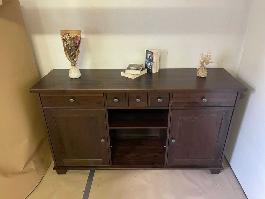 Szafka RTV-IKEA HEMNES-drewno-kredens -Leksvik- Ikea
