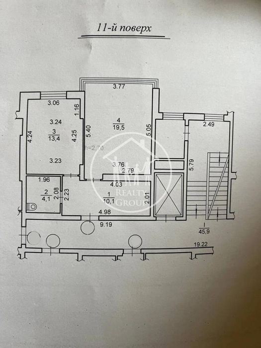 1-комнатная квартира по адресу (площадь 47 м²) - Atlanta.ua - фото 9