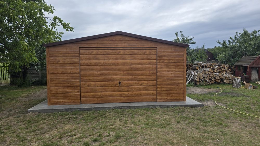 Garaże blaszki garaż blaszany 7x6 grafit