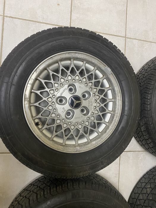 Jantes 15” 5x112 com aba Rial Mercedes w124 w201 190 com pneus