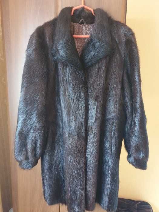 Futro z nutrii brązowe