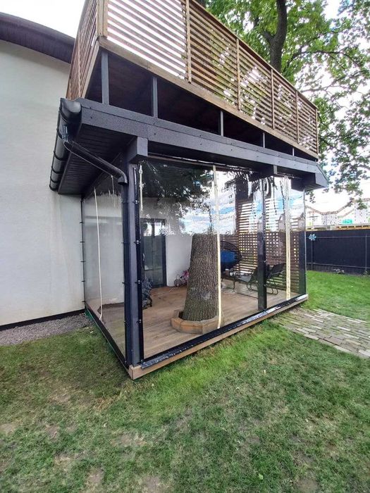 Вікна м'які з тканини ПВХ для тераси/альтанки