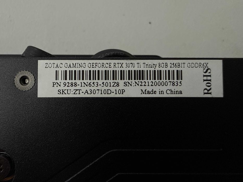 Zotac GeForce RTX 3070 Ti Trinity 8GB