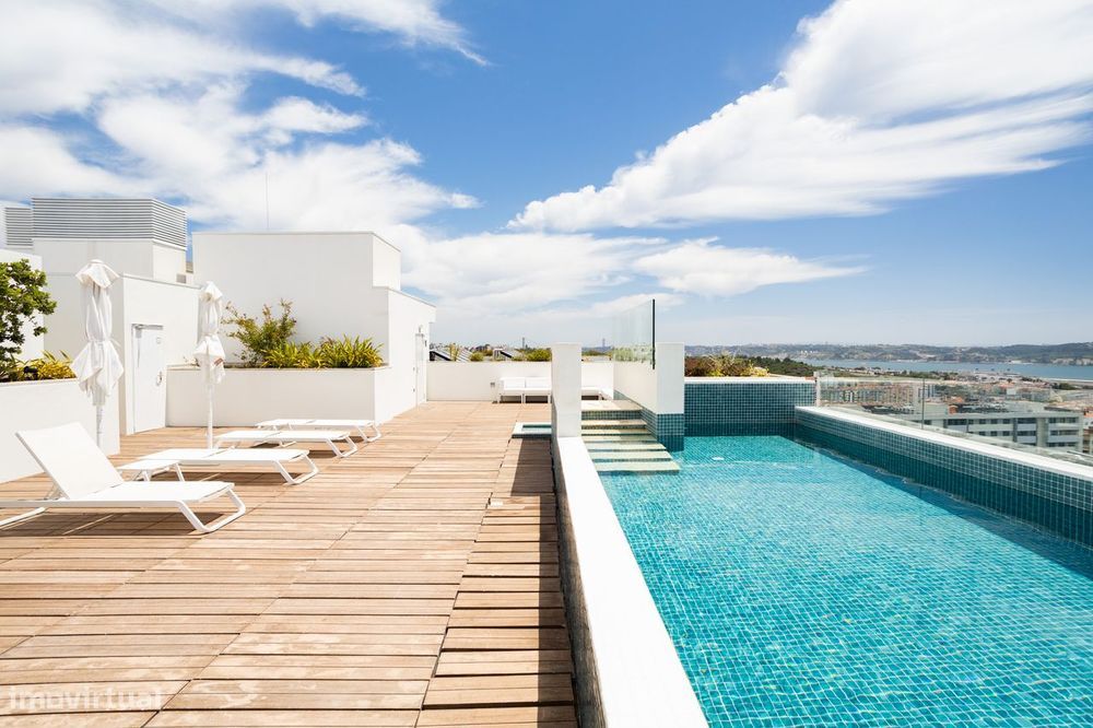 T3 de Luxo no Lotus Living com Vista Rio, Terraço, Piscina e 2 Estacio