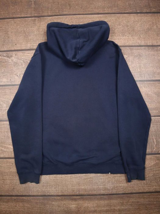 Bluza DC Star hoodie ciemnoniebieska z kapturem z brązowym nadrukiem