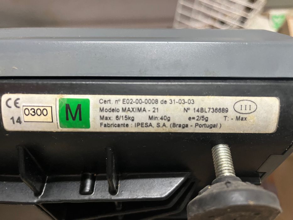 Balança comercial modelo Maxima 21
