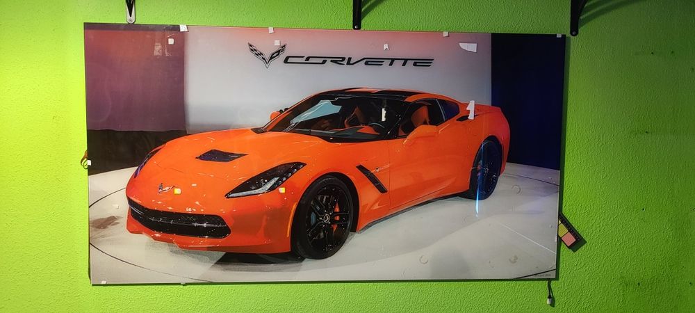 Druk na szkle Chevrolet Corvette