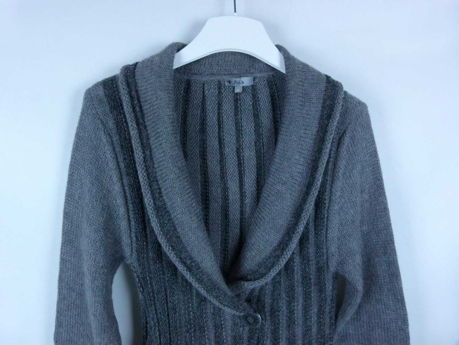 Per Una Marks Spencer długi szary sweter kardigan / M petite