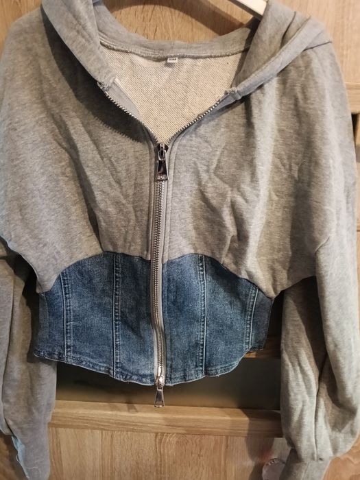 Piękna wloska bluza z dżinsem nowa sm