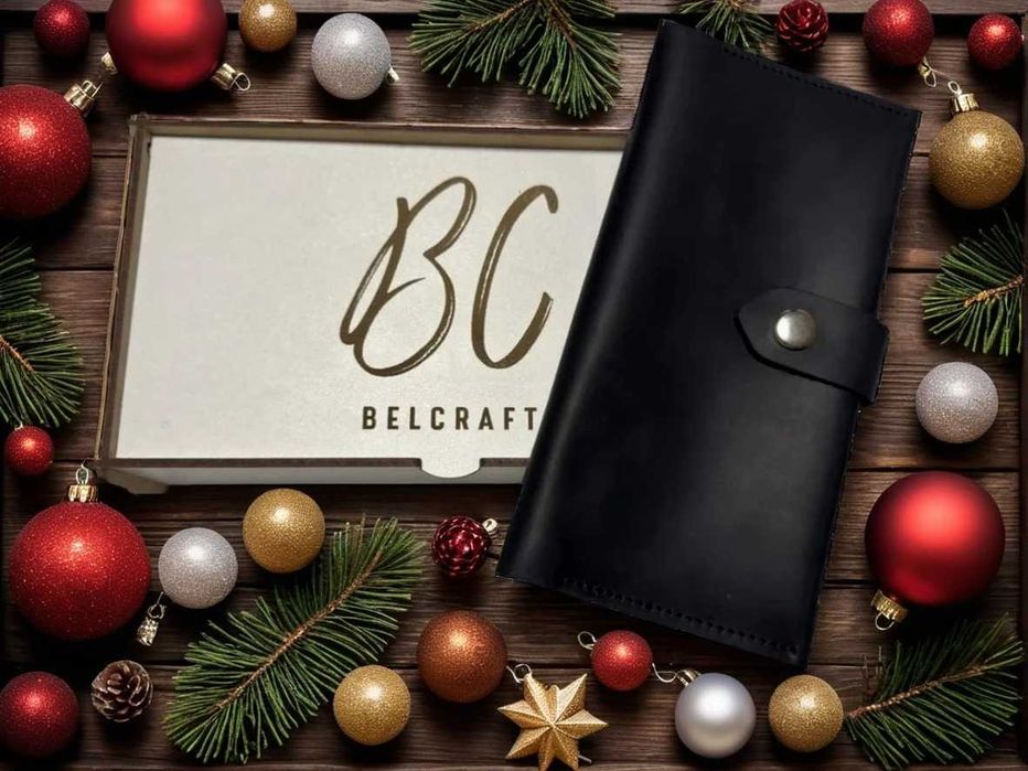 Шкіряні гаманці Belcraft для чоловіків та жінок (подарунок під ялинку)