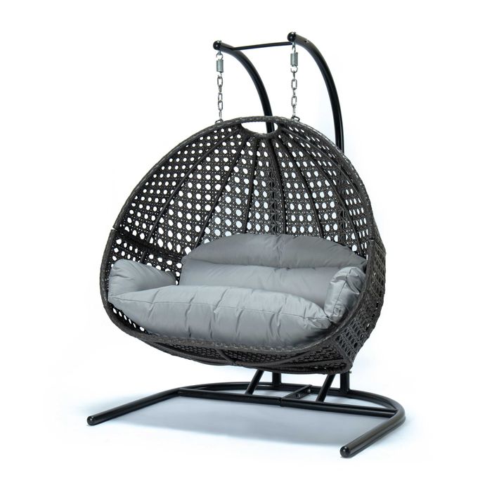 Fotel wiszący dwuosobowy bujany kokon łóżko POŁOWĘ TANIEJ bez poduszki