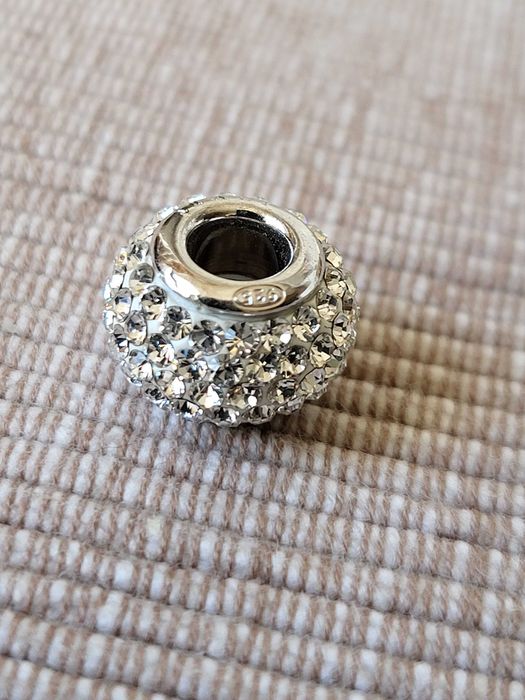 Koralik zawieszka beads charms srebro (21) cyrkonie