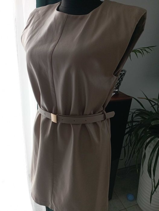 Sukienka damska beżowa