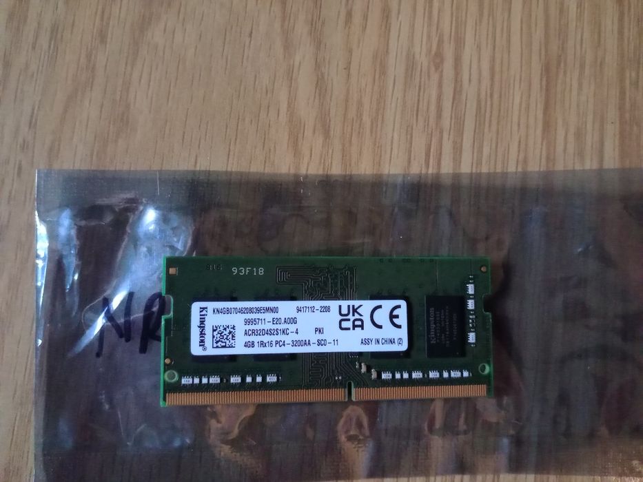 Pamięci DDR4 do laptopa 4GB Kingston