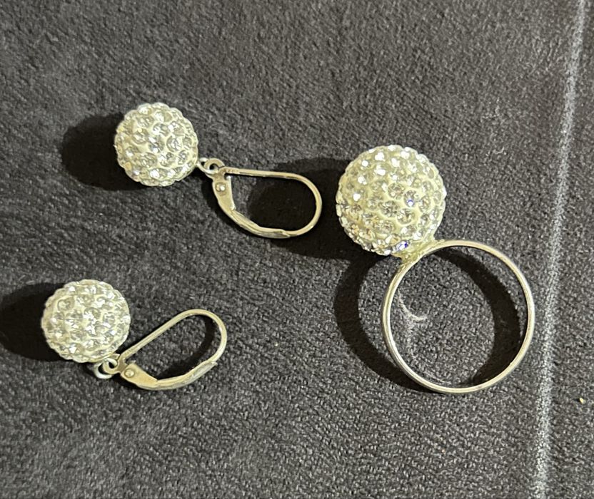 Komplet srebrnej biżuterii