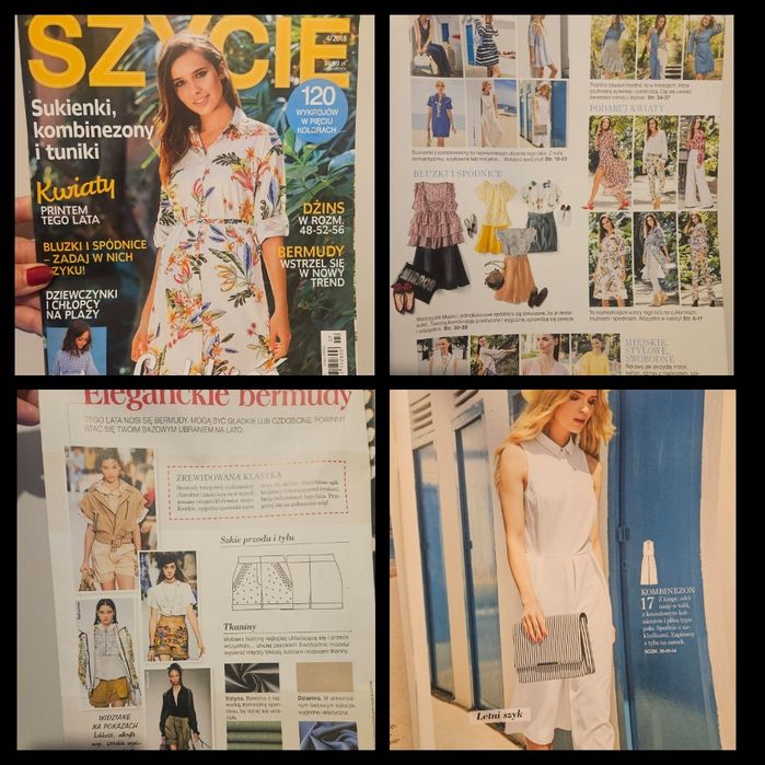 Zestaw gazetek z wykrojami,  burda