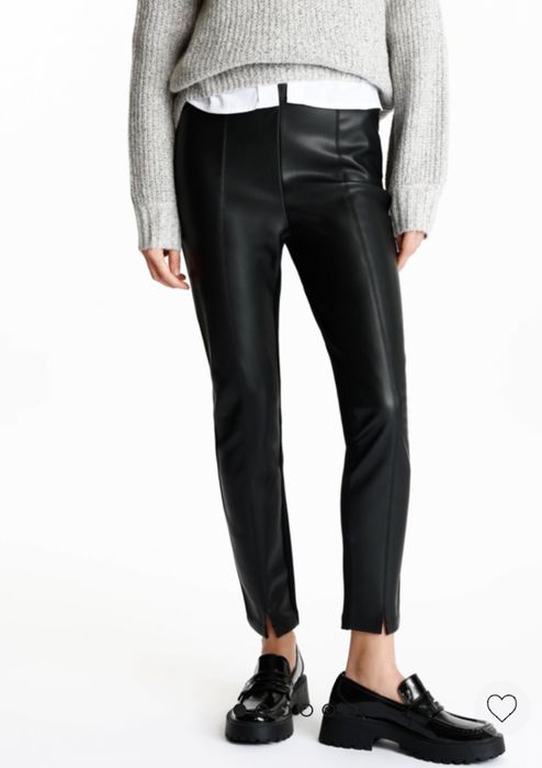 Легінси лосіни шкіряні штани еко шкіра zara S M L