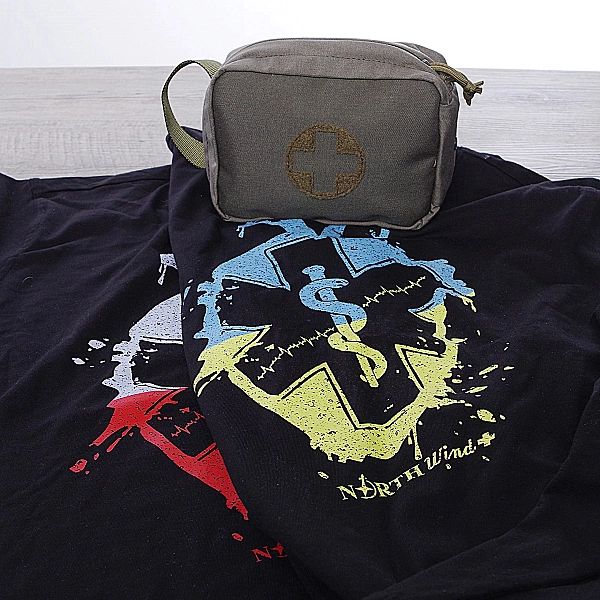 Koszulka Serce Ratownika UA z długim rękawem czarna (S)