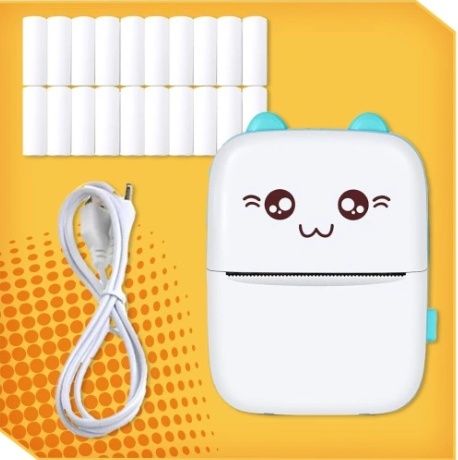 Przenośna drukarka termiczna Drukus – Idealna do notatek i etykiet!