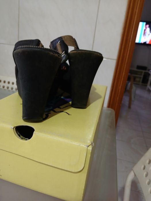 Sandálias cunha Tommy Hilfilger