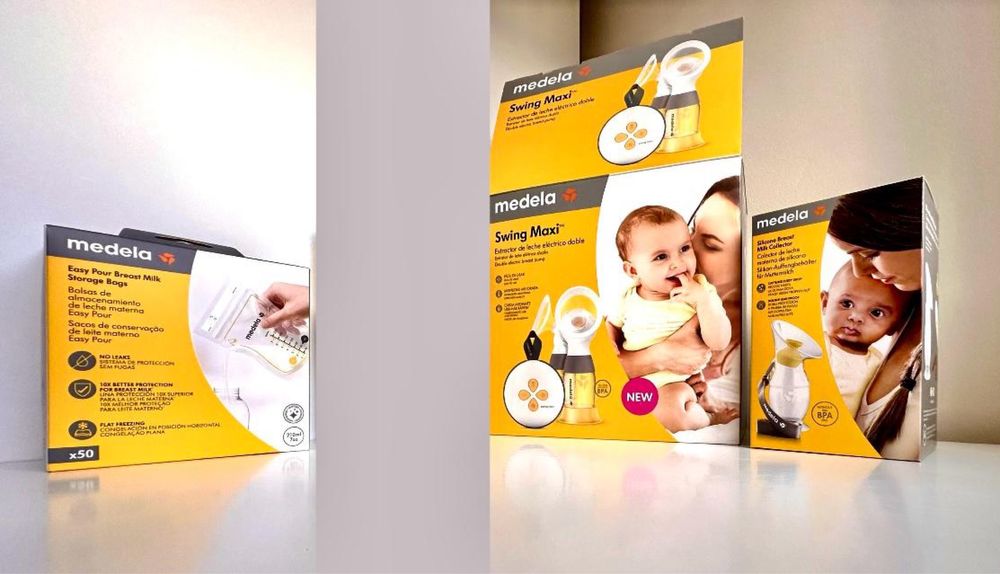 Extrator de leite: colector de leite; sacos de conservação leite