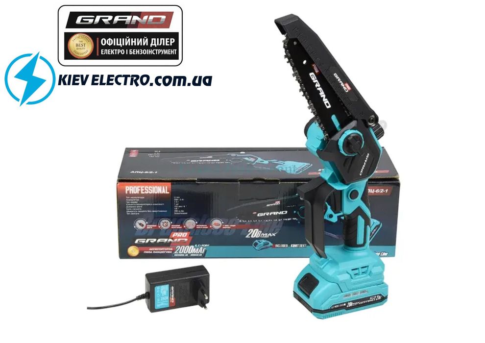 Акумуляторна пила Grand АПЦ-6/2-1 (шина 152 мм, 20 V, 2 А·год)