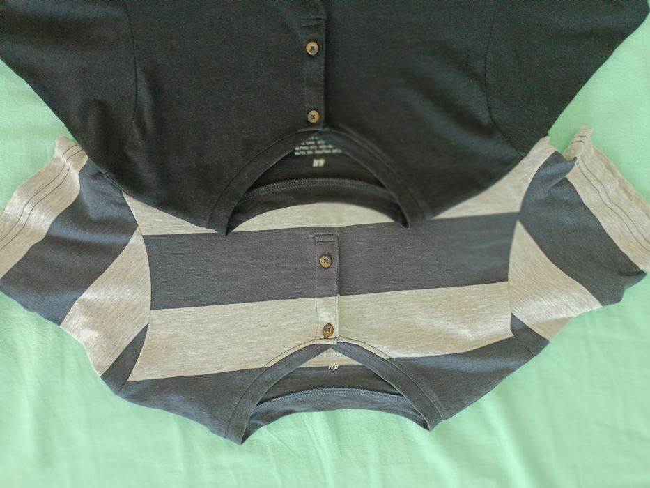 T-shirt chłopięcy H&M z guzikami r. 146/152