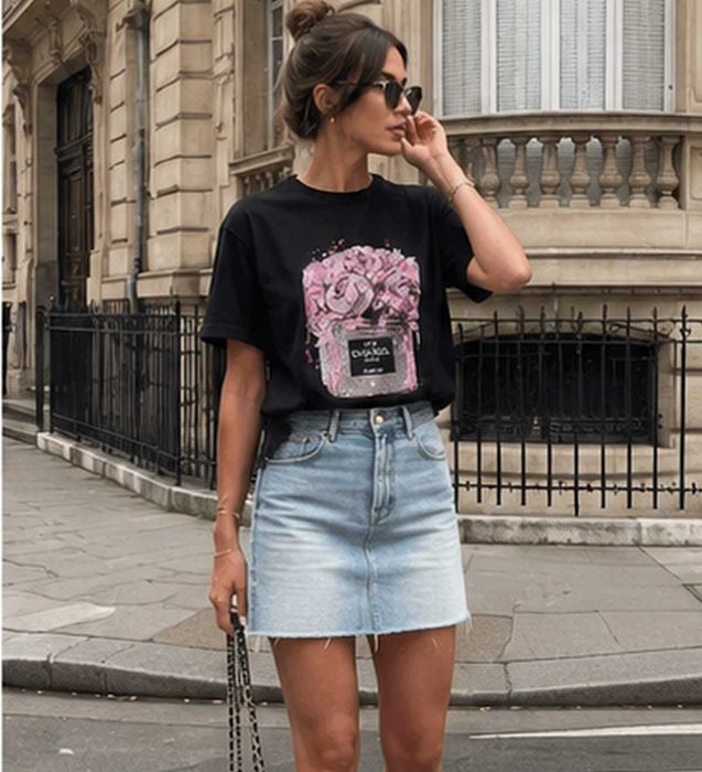 Футболка туника оверсайз  chanel dutti cos