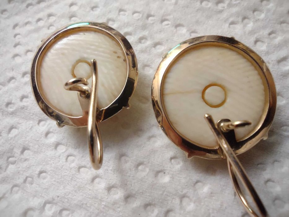 Piękne kolczyki złoto 585