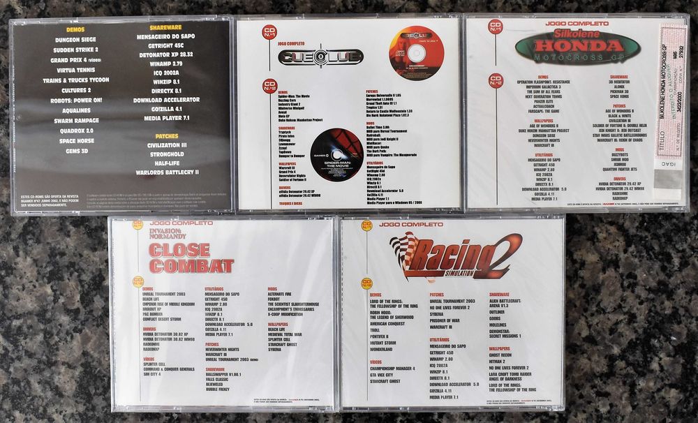 BGamer (Bimotor): CDs com Programas/Jogos/Demos