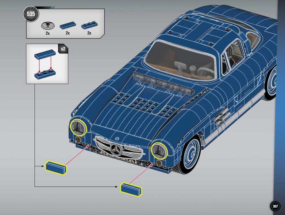 Mercedes-Benz 300 SL, Hot Wheels Premium Series, Сборная модель