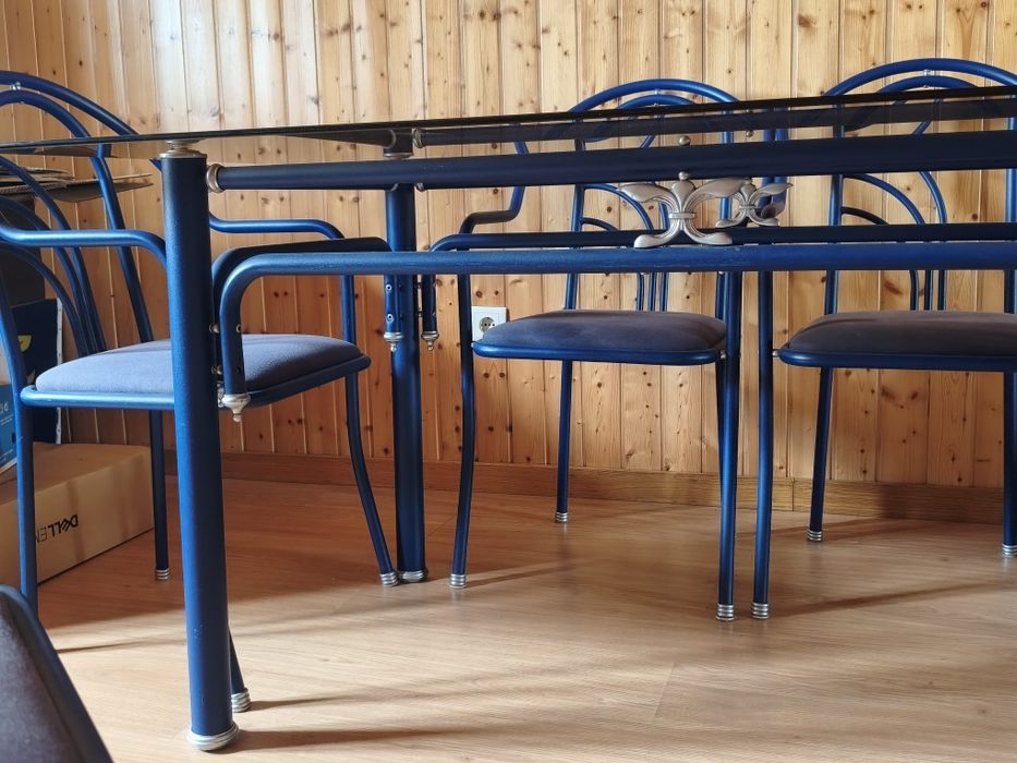 Mesa de Ferro com Cadeiras